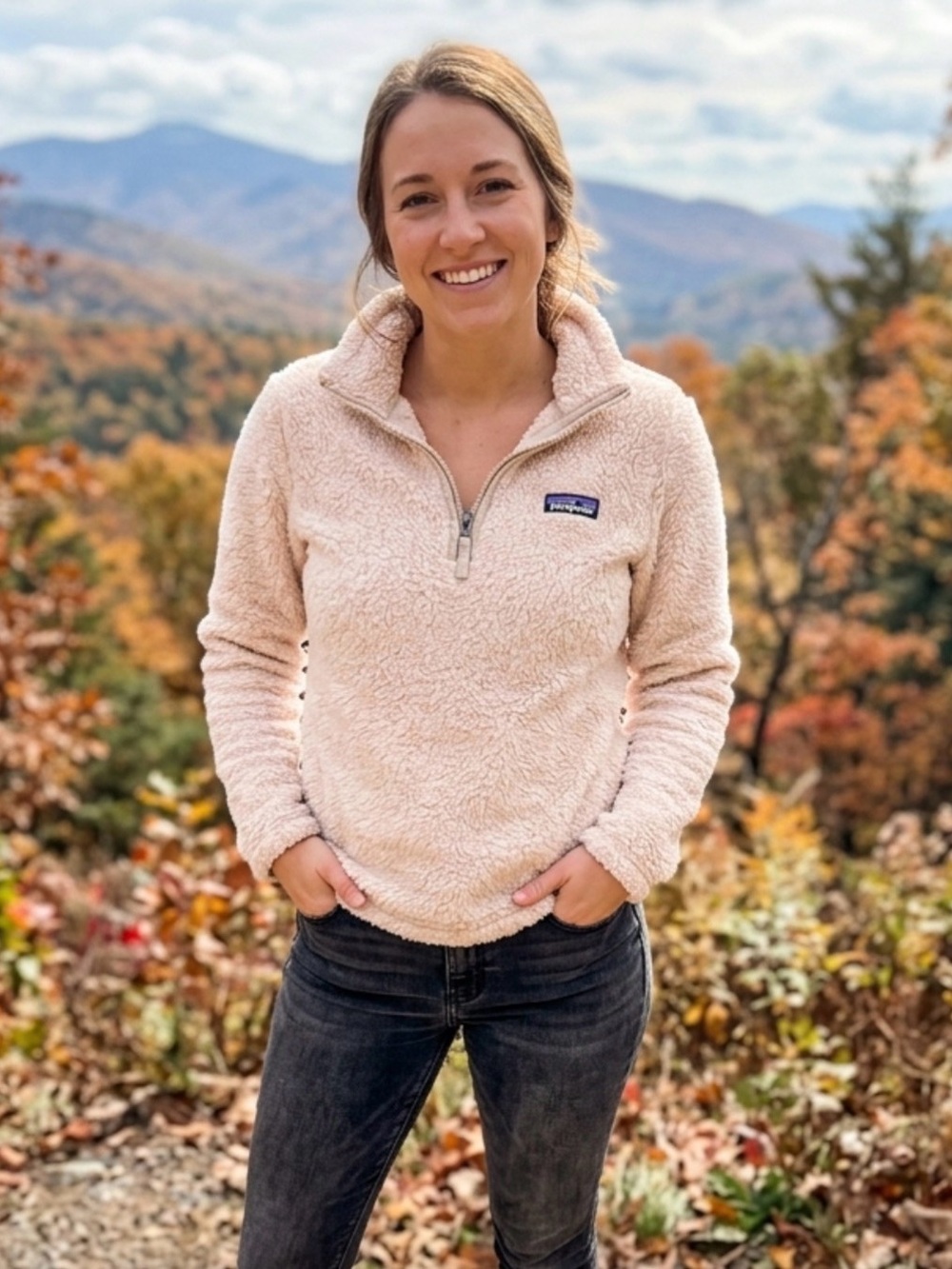 Patagonia Los Gatos Fleece 1/4 Zip Pullover Light Pink - S